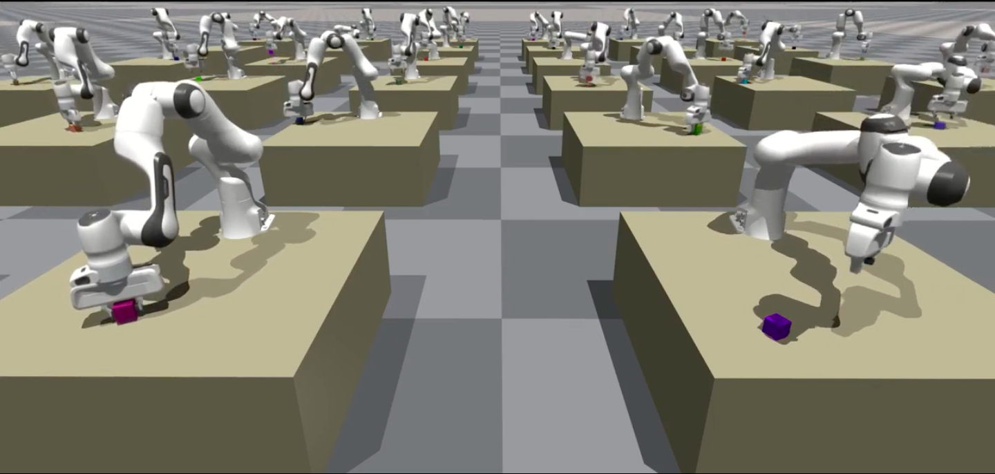 Robot Behavior Data Collection in NVIDIA IsaacGym