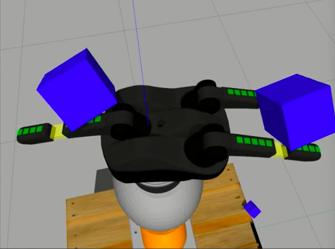 Simulated Contact Sensors for ReFlex Robot Hand